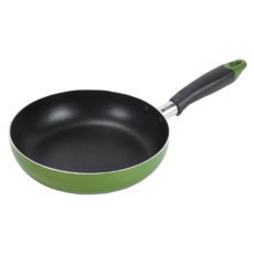 珍珠金屬 New Fore Green系列 平底鍋 不沾塗層/IH適用 HB-8592 綠色, 20cm, 1個