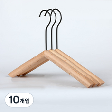 센스이따 아동용 원목 옷걸이 바지걸이 13 라운드 후크 15cm Y87, 블랙, 10개입