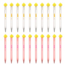 PINKFOOT 1000 小鴨擦擦筆20件組 0.5mm, 白色 + 粉色, 1組