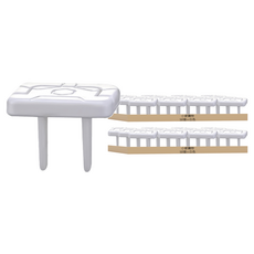 小麥購物 安全插座保護蓋 2孔, 100個, 白色