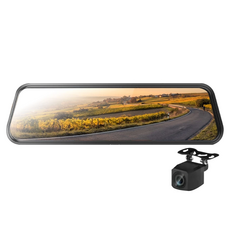 速霸 D5 後視鏡行車記錄器, 9.66吋觸控螢幕, 前後雙錄, 倒車顯影, 1個, 32g