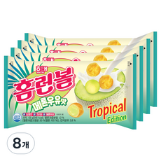 HAITAI 海太 全壘打泡芙 哈密瓜牛奶口味, 43g, 8包