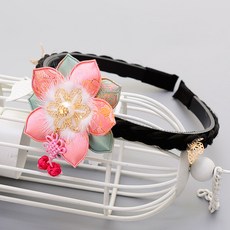 HANNAL RIBON 傳統花朵編織髮箍