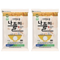 강화섬쌀 2025년 햅쌀 나들미, 특등급, 4kg, 2개