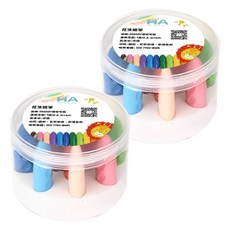 HA Baby Bed 兒童不髒手蠟筆/花生蠟筆 不沾手/色彩飽和/無毒/彩繪/著色, 12色, 2盒