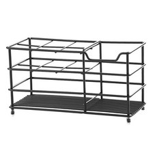 艾米購物 304不鏽鋼牙刷架 6格 加大款 黑色 浴室收納, 1個