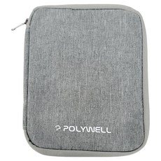 POLYWELL 寶利威爾 大容量收納包單層 18.5 x 14 x 2cm, PW15-T65-0345, 灰色, 1個
