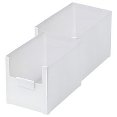 葉子小舖 桌面收納置物盒 2入, 白色, 1組