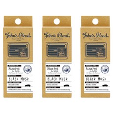 John's Blend 車用芳香劑補充包, 黑麝香, 3盒