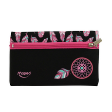 Maped 夢之羽 潛水布寬扁筆袋包, 質輕防水, 耐髒不變形, 1個