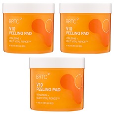 BRTC. V10維他命去角質爽膚棉 165ml, 80片, 3罐