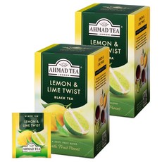 아마드티 레몬 앤 라임 트위스트 홍차 티백, 2g, 20개입, 2개