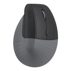 지클릭커 오피스프로 버티컬 도톰 쉬폰 무소음 인체공학 블루투스 무선 마우스, OP50, 딥그레이