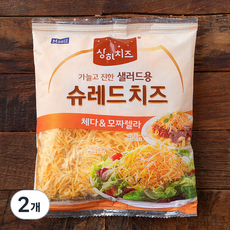 상하치즈 샐러드용 슈레드 치즈, 210g, 1개입, 2개