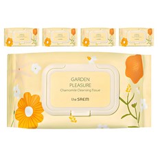 더샘 가든 플레져 캐모마일 클렌징 티슈, 100매입, 5개