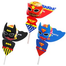 indi.k 飛行英雄 3款棒棒糖紙卡 120組, 1套, 混合顏色