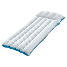 INTEX 單人野營充氣床墊 露營睡墊 67997, 灰藍色