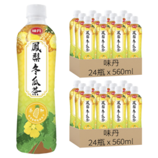 味丹 心茶道 鳳梨冬瓜茶, 560ml, 48瓶