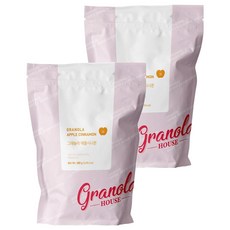 granola HOUSE 蘋果肉桂格蘭諾拉麥片, 500g, 2包