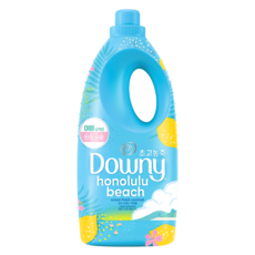 Downy 高濃縮檀香山海灘纖維柔軟精 海洋清新雞尾酒香氛 正裝, 1個, 2L