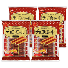 BOURBON 北日本 巧克力味餅乾棒, 110.6g, 4袋