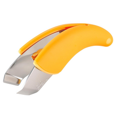 KAI 貝印 KITCHEN 剝馬鈴薯夾 DH-7035 金屬不鏽鋼材質 柄部聚丙烯材質 適用於輔助剝開加熱後的馬鈴薯等食材外皮 日本產, 黃色 + 銀色, 1支