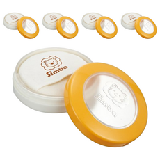 Simba 小獅王辛巴 超薄雙層造型粉撲盒, 5個