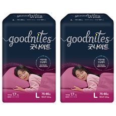 goodnites 褲型尿布 女童款, L, 34片