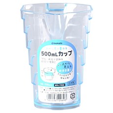 inomata 量杯, 500mL 日本原裝進口 優良樹脂 無毒無味 安全耐用, 1個, 透明