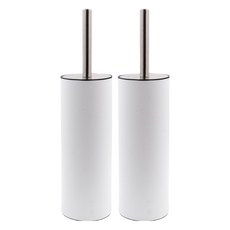 papalive 不鏽鋼馬桶刷, 白色, 2個