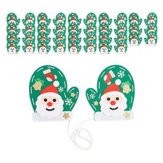 minhwashop 冬季縫紉手套製作組 S240040A, 20個, 聖誕老人