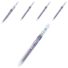 CROWN 可前擦3色原子筆 0.48mm, 6個, 透明