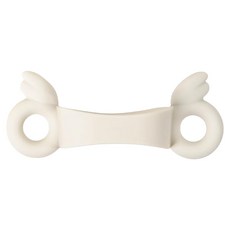 PiYOPiYO 黃色小鴨 預備學飲掀蓋天使瓶矽膠握把 符合人體工學 柔軟矽膠, 米色, 1個