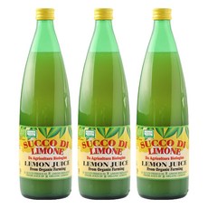 유로푸드 유기농 레몬 쥬스, 1L, 3개