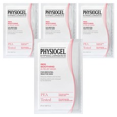 피지오겔 레드 수딩 에이아이 릴리프 마스크, 1개입, 4개