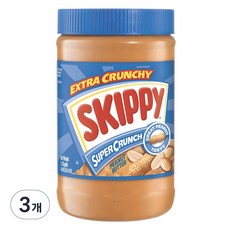 스키피 수퍼크런치 땅콩버터, 1.13kg, 3개
