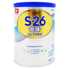 Wyeth 惠氏 S-26 鉑臻 幼兒成長配方Ultima 3號, 1~3歲, 800g, 1罐