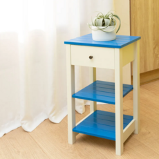 CHIFUN SENHUO 祈樂森活 米格收納櫃 4kg, 地中海藍, 1個