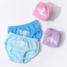 PremierFam 女童三麗鷗大耳狗喜拿Roll Roll三角內褲5件組