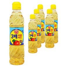 오뚜기 3배 사과식초, 500ml, 6개