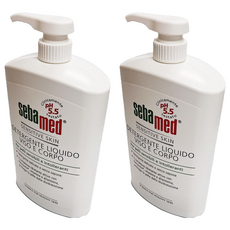 sebamed 施巴 pH5.5 潔膚露，適合敏感肌與嬰幼兒及全家使用, 1L, 2瓶