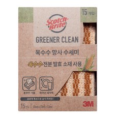 3M 百利 玉米纖維網狀菜瓜布組, 15入, 1盒