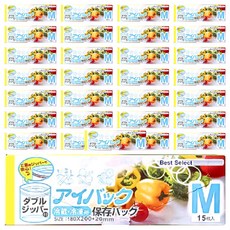 保鮮夾鏈袋 Y374, M, 15張, 48盒