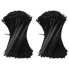 TyrannoTie 束線帶 100入, 2個, 黑色