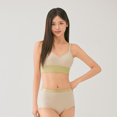 컴포트랩 빅사이즈 마카롱 웰핏 브라렛 + 팬티 세트