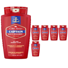 올드스파이스 캡틴 바디워시 베르가못, 473ml, 6개