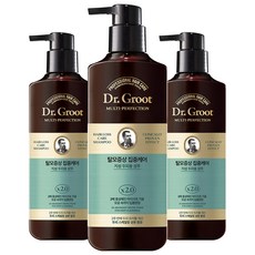 닥터그루트 멀티퍼펙션 탈모케어 지성 두피용 샴푸, 400ml, 3개