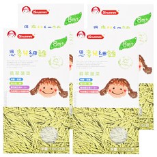 Nnutrinini 脆妮妮 思麥兒細麵 翡翠菠菜口味 翠綠清香 免剪碎好方便 無鹽無色素無防腐劑, 180g, 4盒
