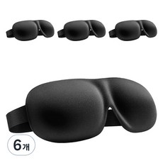 리브맨 초경량 암막 수면안대, 6개, 4개입