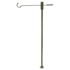 日月鉄工所 鉄男配件 日月小燈掛 51x26cm 鋁合金掛燈支架, 1個, 黑色